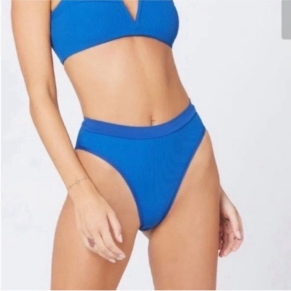 L*SPACE FRENCHIBIKINI BOTTOMS Womens Size Large